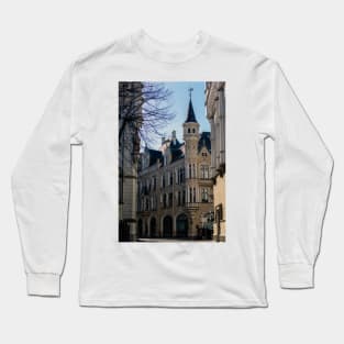 Empty street of Old Riga Town Long Sleeve T-Shirt